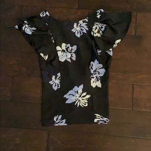 banana republic floral top
